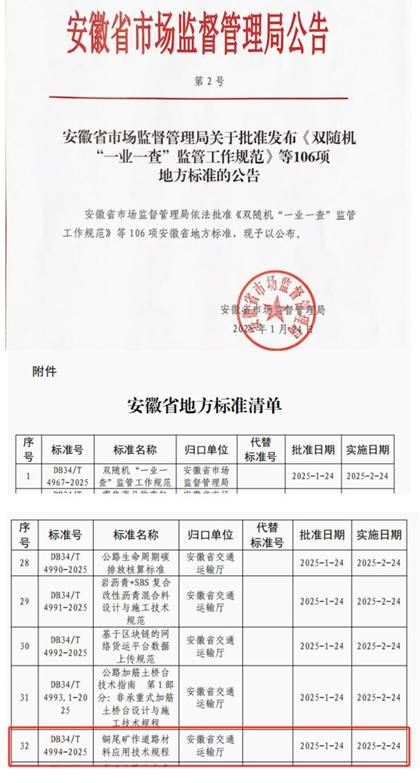 建材公司參與制定的一項省標(biāo)正式發(fā)布